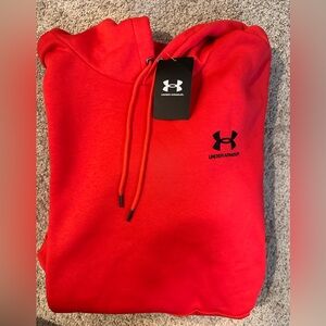 NWT Under Armour Men's Red Hoodie Hoodie Size Large
